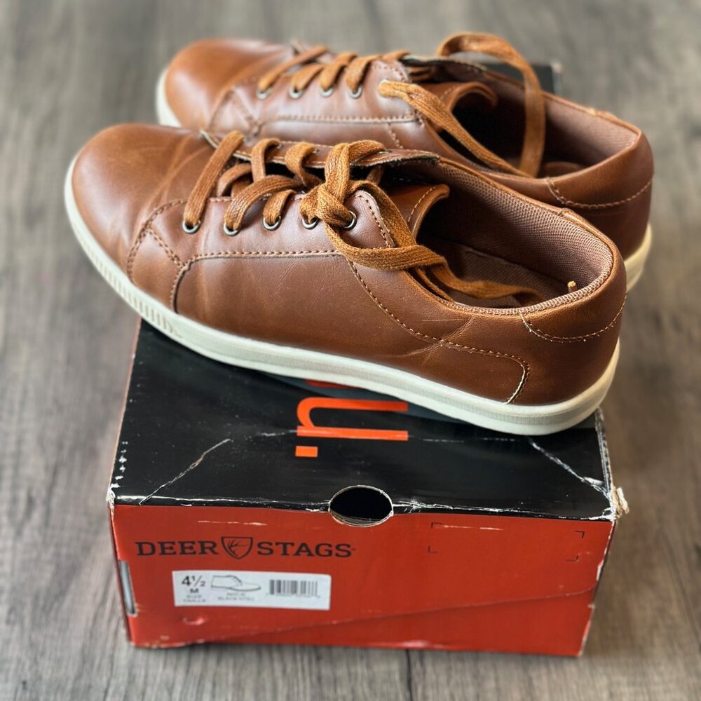 Boys Brown Dress Shoes Size 4.5